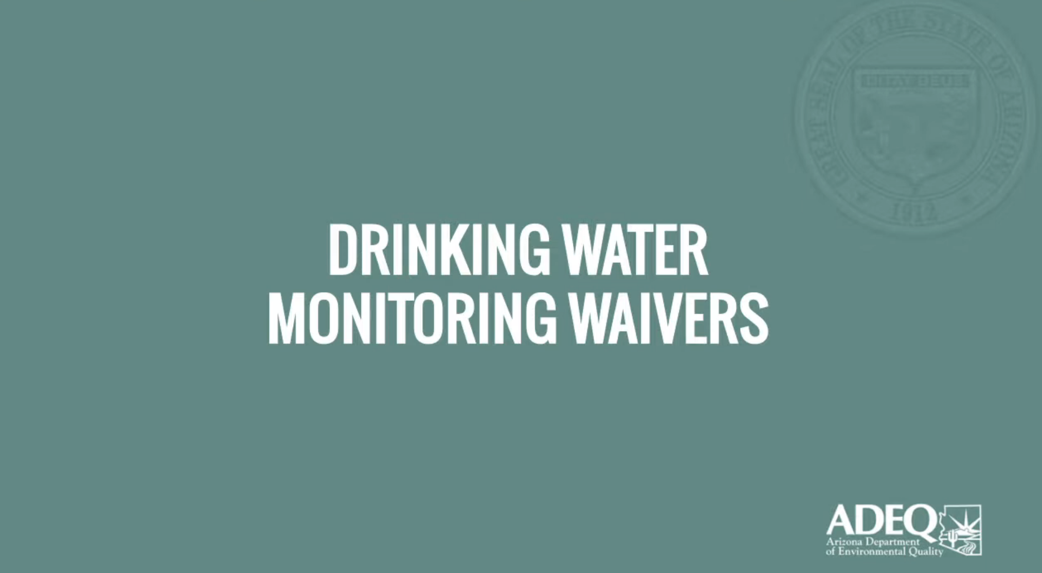 Monitoring Waiver 