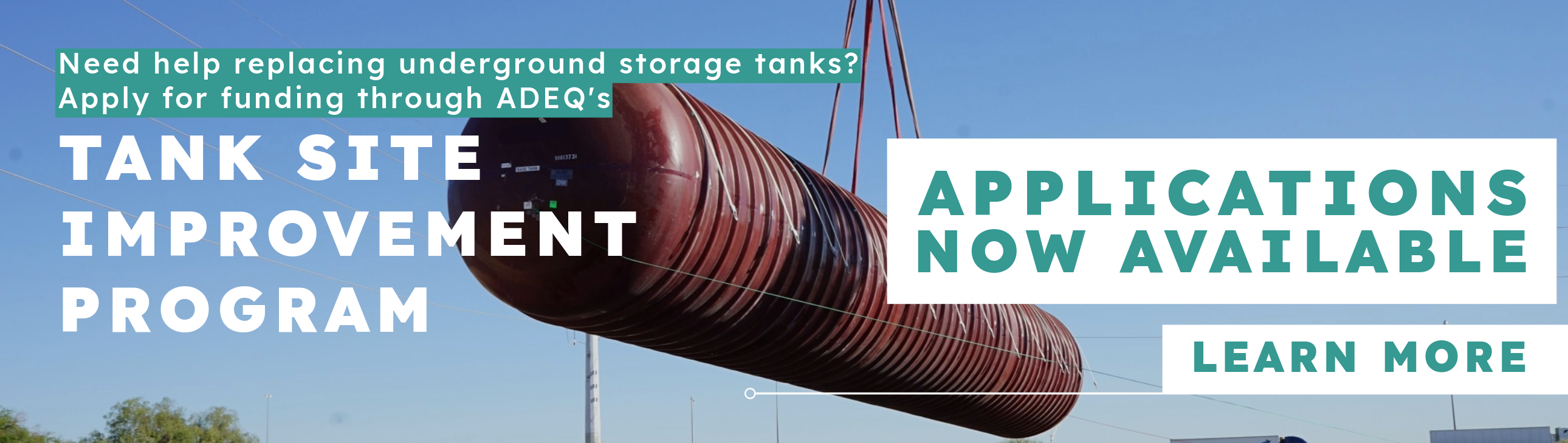 Underground Storage Tank Site Improvement Program Applications Now Available